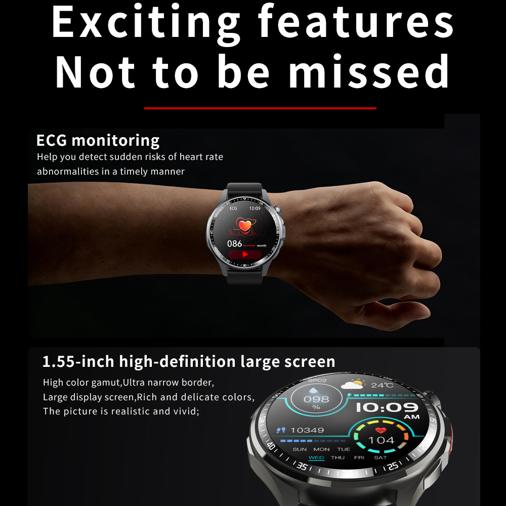 ساعة ذكية رياضية مع تنبيه SOS  - مراجعة Fall Detection Watch وسعره
