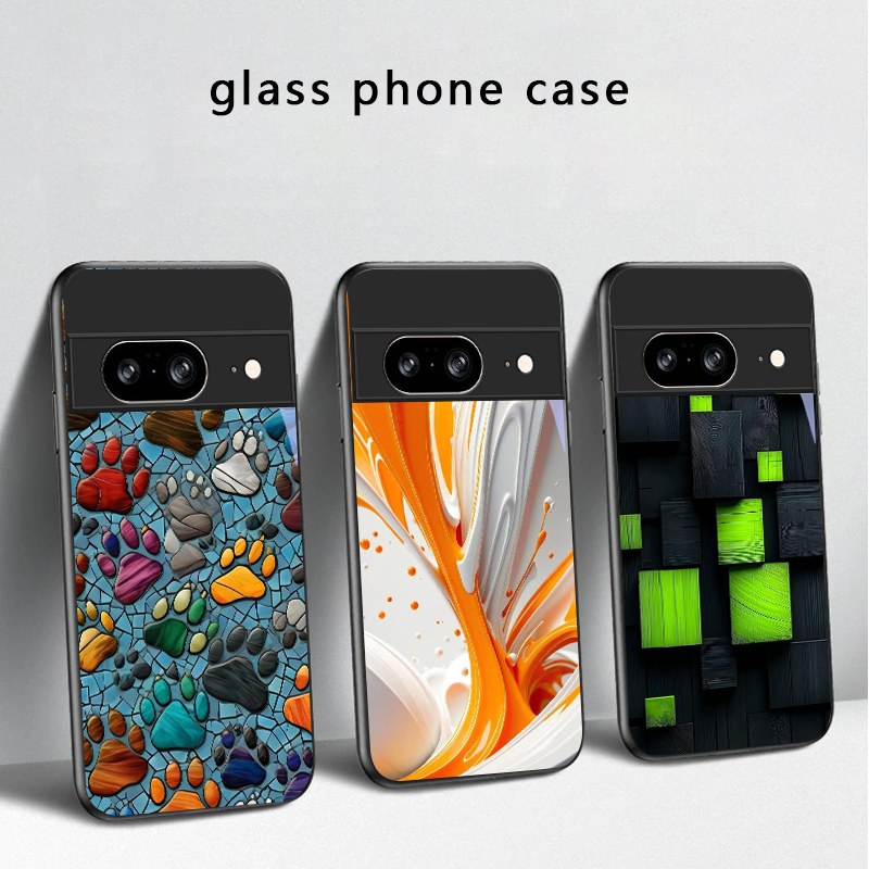 جراب هاتف زجاجي أسود بتصميم أث - مراجعة Google Pixel 8A وسعره