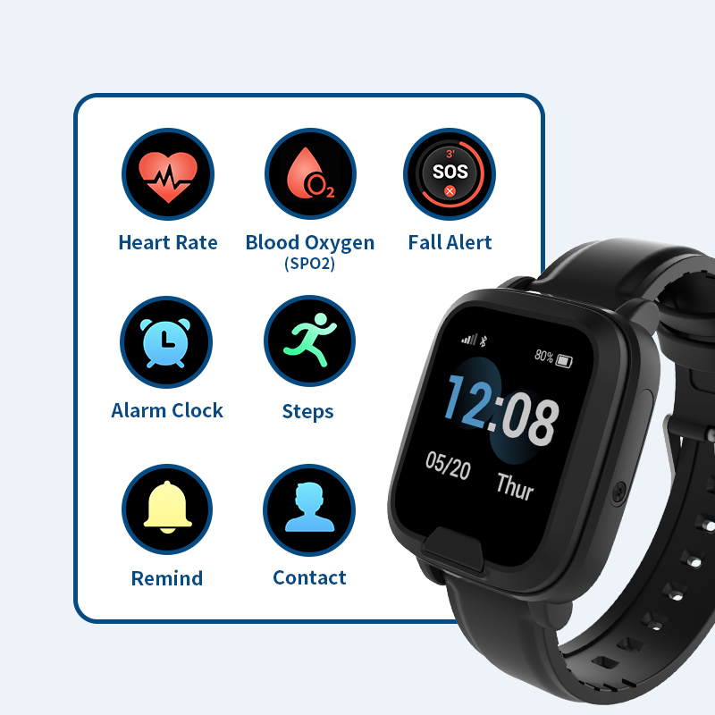 ساعة ذكية للمسنين مع تتبع GPS  - مراجعة Fall Detection Watch وسعره