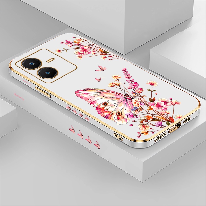 غطاء مطبوع برسومات الفراشة لهو - مراجعة Vivo V40 وسعره